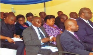 Cross section of guests at the offical flag-offf of the Rivers State Water Services Regulatory Commission (RSWSRC), in Port Harcourt, recently.