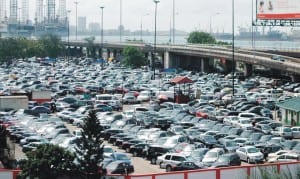 Car park at Marina Central Business District, as workers resume after Easter holidays in Lagos, yesterday.