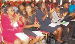 Participants in the training  the  trainers  workshop of the German dual vocational training partnership with Nigeria    at the closing ceremony in Abuja,5  recently