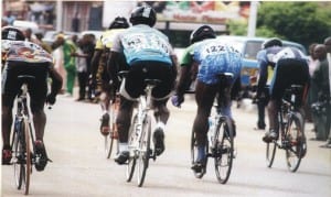 Cyclists competing in a recent national championship