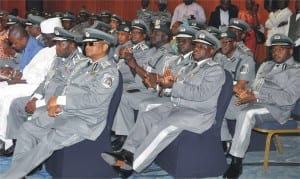 Some officers of Nigeria Customs Service at the 20th Conference of Directors-General of Customs of the West and Central Africa region in Abuja, recently.