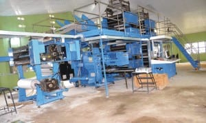 The Goss Rotary Machine of The Tide Newspaper Corporation, commissioned in Port Harcourt, yesterday.