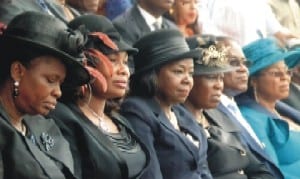 Judges of  Rivers State High Courts, at the swearing-in of Governor Nyesom Wike in Port Harcourt recentlyPhoto: Chris Monyanaga