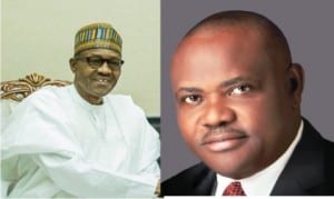 President Muhammadu Buhari and Governor Nyesom Wike of Rivers State