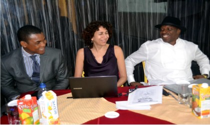 L-R: Jonah Iboma, Manager Corporate Communication PHED, Chief Regulatory Officer, PHED, Nancy Abdala and Head Customer Services, Godwin Orurwiroro during a public consultation on traffic review in Port Harcourt, last Friday. Photo: Nwiveh Donatus Ken