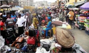 Commercial activities resume after the Eid El-fitr holidays at Idumota Market in Lagos, yesterday