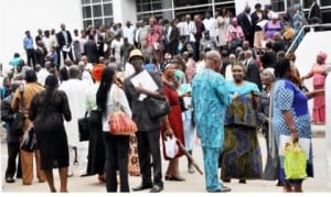 Potential retirees of Federal Government ministries, departments and agencies under the Contributory Pension Scheme after their annual pre-retirement workshop in Abuja, yesterday.