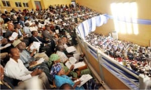 Potential retirees of Federal Government Ministries, Departments and Agencies under the Contributory Pension Scheme, during an  annual pre-retirement workshop in Abuja last Tuesday.     Photo: NAN 