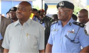 Rivers State Governor, Nyesom Wike and Rivers State Commissioner of Police, Chris Ezike