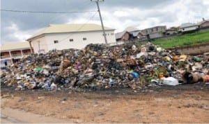 Heaps of refuse at Nyanya Gwandara in Nasarawa State