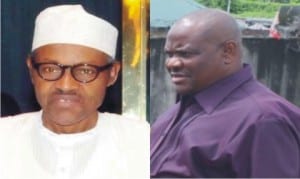 Presidential Muhammadu Buhari and Rivers State Governor, Chief Nyesom Wike