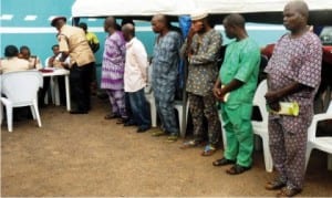 Some offenders at a mobile court, during an  inter-command patrol between Osun and Oyo States in  Ibadan recently