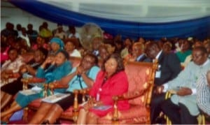 Cross section of Rivers State civil servants, during the Civil Service Day celebration in Port Harcourt on Tuesday Photo: Chris Monyanaga