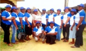 The women wing of the Odual People’s Assembly in a group photograph, during its advocacy in Port Harcourt, recently