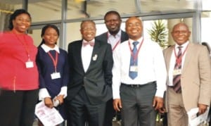 L-R: Saturday Punch Editor, Bisi Deji-Folutile, Sunday Punch Editor, Toyosi Ogunseye, Minister of Information, Alhaji Lai Mohammed, The Punch Editor, Martin Ayankola, Controller of Publication, The Punch Newspapers,  Adeyeye Joseph and Chairman, Editorial Board of the Newspaper, Segun Adediran, during the visit of the Minister to the Newspaper's Head Office in Lagos, yesterday