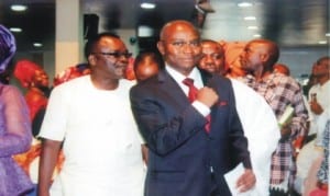 President, PHCCIMA, Dr. Fmi Membre -Otaji (middle), with members of the chamber, during a thanksgiving service in Port Harcourt, recently Photo: Egberi .A. Sampson