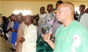 Members of the Nigeria Union of Teachers (NUT), during their 2016 Solemn National Assembly in Abuja on Wednesday 