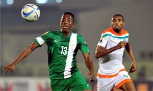 Nigeria’s Chisom Chikatar (13), the only Eagles worthy of the bench in CAF’s CHAN 2016 X1