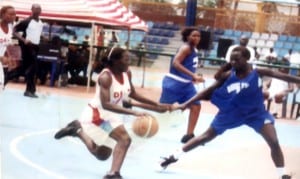 Basketball players at the 17th  NSF