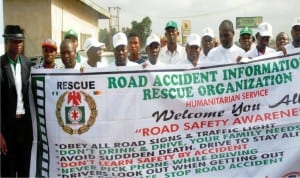 Members of Road Accident Information and rescue organisation, during the inauguration of emergency rescue information control centre  in Ibadan last Saturday.