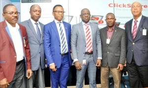 L-R: Financial Secretary,  Petroleum Technology Association of Nigeria (PETAN), Sheba Palana; Assistant Secretary, Wole Ogunsanya; Chairman, Bank-Anthony Okoroafor; Managing Director, Shell Nigeria Exploration and Production Company (SNEPCo), Bayo Ojulari; PETAN Ex-Officios, Ibe Chubby Ibe and Emmanuel Onyekwena, during a courtesy visit to SNEPCo offices in Lagos, yesterday 