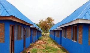 A 200 Room Village/Shelter Support Project for Internally Displaced Persons (IDPs) built by the United Nations High Commission for Refugees in Guma LGA, Benue State, recently.